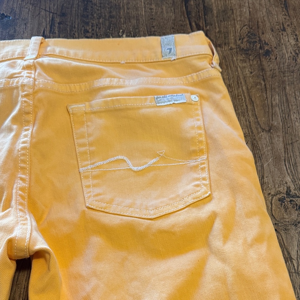 Tangerine 7 for All Mankind Jeans size 29 - Picture 6 of 7